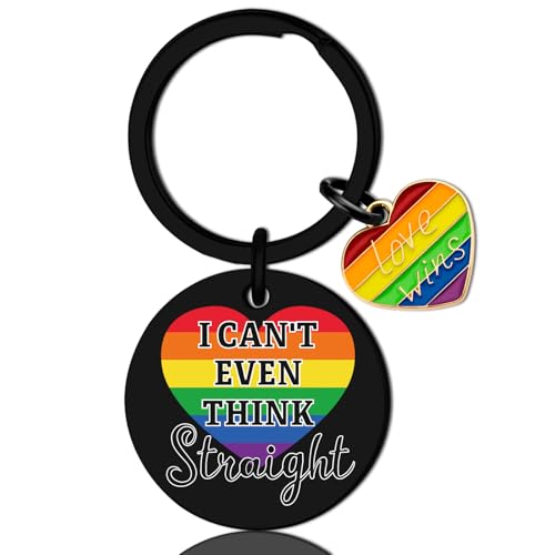 OWIGIU Gay Pride Accessories for Women Lesbian Gifts Gay Keychain