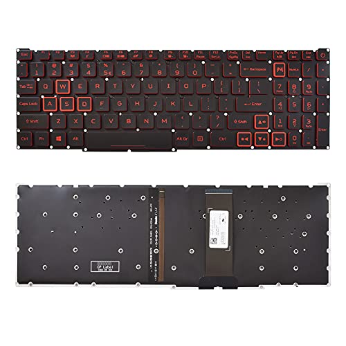 SUNMALL Replacement Keyboard with Backlit Compatible with Acer AN515-43 AN515-44 AN515-54 N18C3 AN517-51 AN517-52 N20C2 AN715-51 AN715-52 PT315-51 PT315-52 PH315-52 PH315-53 PH317-53 PH317-54 by SUNMALL - Used condition - US$16.07