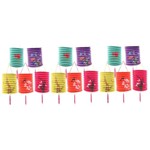 Lanternes papier Jojofuny pour décoration de salle : grand lot de 30 lampions oiseaux festifs