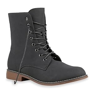 stiefelparadies Damen Stiefeletten Profilsohle Worker Boots Leder-Optik Schnürstiefeletten Camouflage Verlours Schuhe 126083 Grau Bernice 38 Flandell stiefelparadies Damen Stiefeletten Profilsohle Worker Boots Leder-Optik Schnürstiefeletten Camouflage Verlours Schuhe 126083 Grau Bernice 38 Flandell