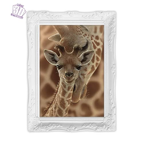 3D Livelife Lenticular Wall Art Prints - Newborn From Deluxebase. Unframed 3D Giraffe Poster. Perfect Wall Decor. Original Artwork Licensed From Renowned Artist, Collin Bogle #TOP2