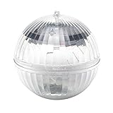 WERTAZ Unterwasser Licht, Schwimmende Pool Licht wasserdichte LED Solar Energy Unterwasserlampe 7 Farben Einstellbare Gartenpoolleuchte Hängende Kugelleuchte für Gartenhof-Pool