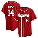 Custom Mens/Women/Youth Cincinnati Red PETE Rose Baseball Stitched T-Shirt for Sports Fan