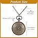 Imagen de OIDEA Relojes Bolsillo Analógico Unisex: Reloj de Bolsillo de Cuarzo para Hombre y Mujer Decoración Zodiac Escala de Números Arábigos Cadena de Cintura