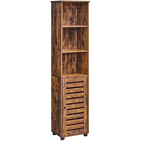 VASAGLE Rustic Bathroom Storage Cabinet Cover