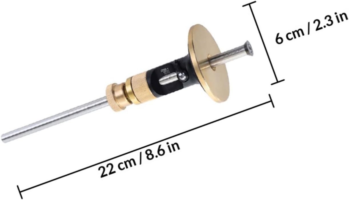 PRETYZOOM European-type Carpenter Scribe Gauge Hard Alloy Blade, Fine-tuning Woodworking Marking Tool for Precision Parallel Line Drawing in Carpentry and Woodworking