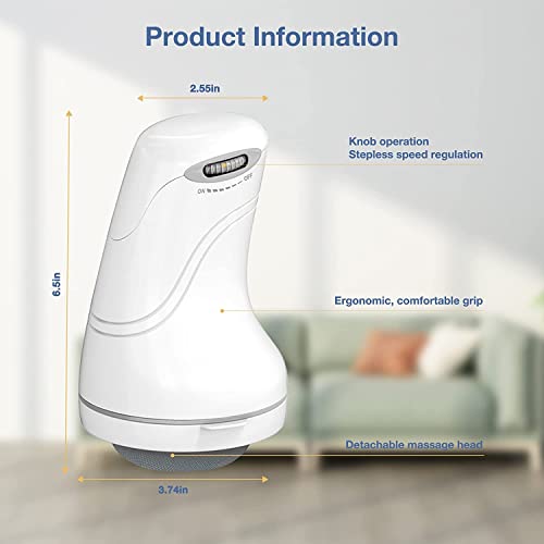 Masseur éLectrique Anti-Cellulite, Puissant Appareil Pour Les Mains, Avec 8 Accessoires Pour Soulager La Fatigue Sur Le Cou, éPaules, L'Abdomen, Jambes Et Fesses – vue 2