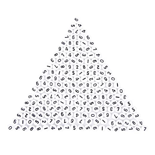 200 perle bianche distanziatori da 7 mm