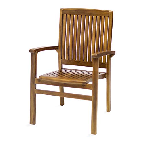 All Things Cedar Td24 Teak Stacking Dining Chair #TOP10