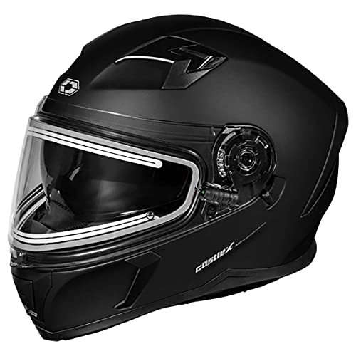 Castle X CX390 Full Face Electric Snow Helmet (Matte Black - Large)