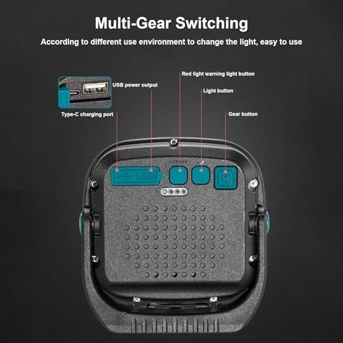 Lampe de travail rechargeable pour la pêche et la construction - 7