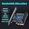 Tarjeta de expansión SATA PCIe X4 de 6 puertos con cables SATA y de alimentación, compatible con Windows, Linux, Mac OS, NAS 8
