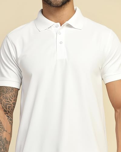 Image of VastraVibes Men's Polo Regular Fit T-Shirt