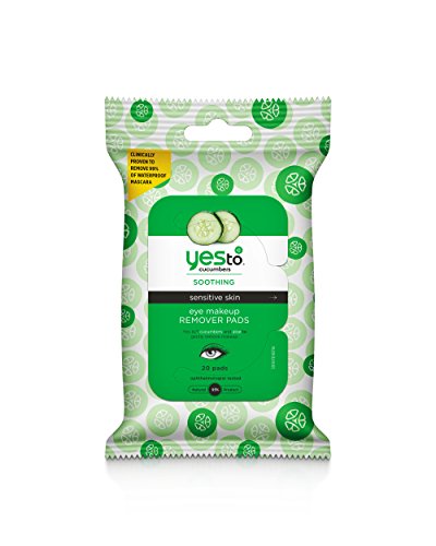Yes to Cucumbers Eye Makeup Remover Pads, 20 Count