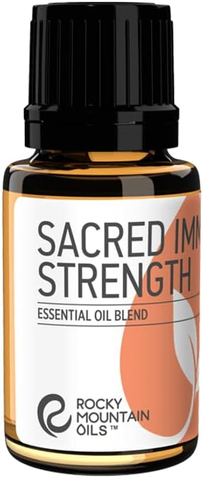 Rocky Mountain Oils Sacred Immune Strength Essential Oil Blend - Essential Oils for Diffuser, Topical, and Home - 15ml