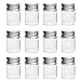 12Pcs 5ml Mini bottiglie di vetro trasparente con coperchio a vite in alluminio vasi campione vuoti fiale campione piccoli contenitori per messaggi bomboniere decorazioni