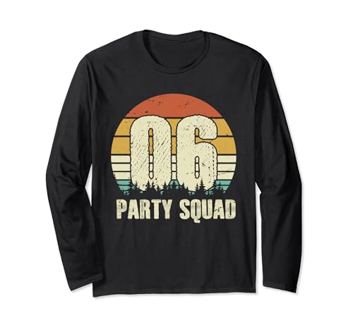 Live Legend 6 years Vintage Party Crew Squad Birthday Gifts Manga Larga