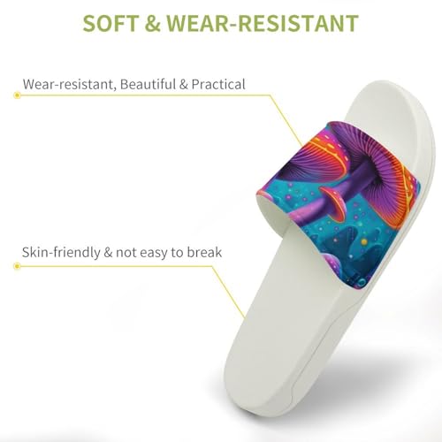 Glowing Mushroom Funny House Sandals Non Slip Shower Slippers Quick Drying Bathroom Shoes for Women Men3