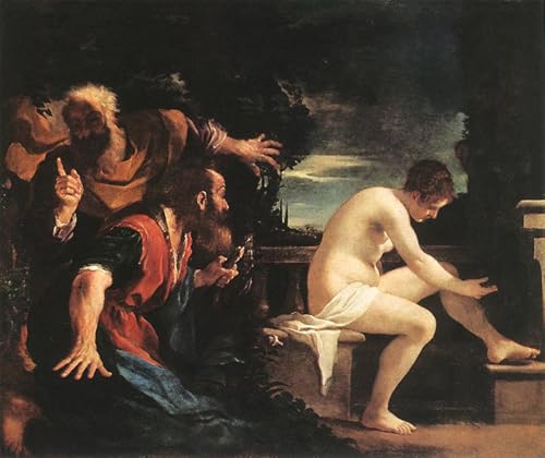 Affiche Susanna et les anciens Guercino decoration murale grand format salon