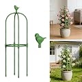 Garden Obelisk Trellis for Climbing Plants Outdoor, 2.5 FT Garden Trellis Plastic Coated Metal Plant Support for Indoor Outdoor, Tall Decorative Trellis for Roses, Flowers, Vines, Potted Plants