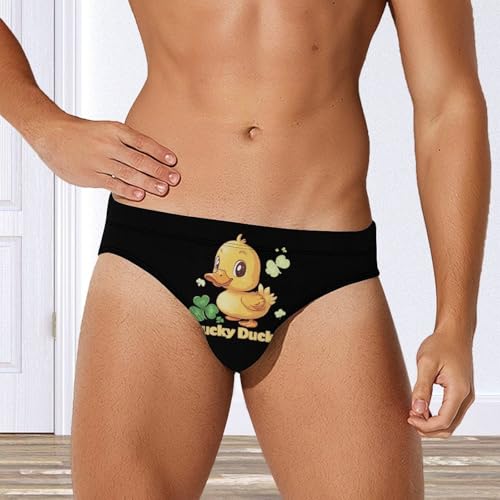 Lucky Duck Patricks-Day Men's Swim Trunks Briefs Swimsuit Swimwear Bathing for Underwear Beach3