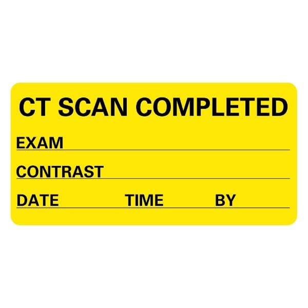 LabelValue CT SCAN Completed Exam Contrast Date Medical Labels LV-MIMGL3