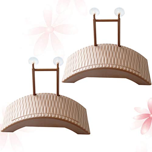 VILLCASE 2 Pcs Tartaruga Aquecendo Plataforma Flutuante Tartarugas Plataforma de Doca Rastejando Des