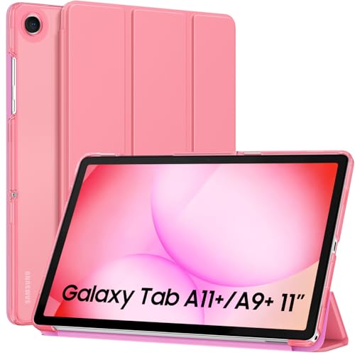 Image of MoKo for Samsung Galaxy Tab A11 Plus / A11+ Case 11 Inch 2026, Galaxy Tab A9 Plus / A9+ Case 11 Inch 2024, Slim Stand Hard PC Translucent Back Shell Smart Cover, Auto Wake /Sleep, Conch Shell