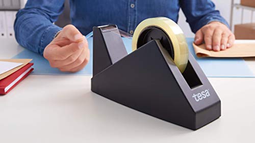 tesa Tischabroller, für große Rollen, Modell Economy, schwarz