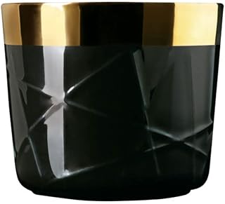 Fürstenberg 1785/2 6048 Sip of Gold - Copas, Taza de champán (0,25 L), diseño con Relieve, Color Negro
