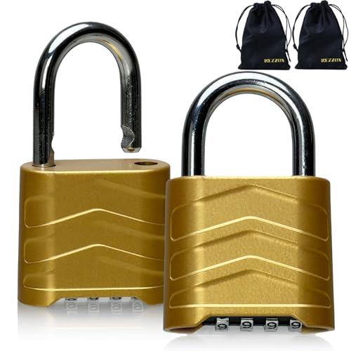 KEZZON Combination Padlock, Outdoor Combo Lock 2.2