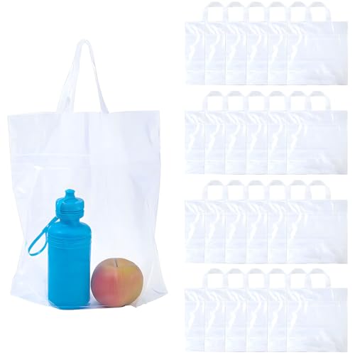 Fun Express CLEAR PLASTIC TOTE BAGS - Apparel Accessories - 24 Pieces