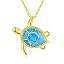 2-Blue Opal-18K Gold Plated