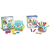 Learning Resources Fine Motor Friends Bundle, Spike The Fine Motor Hedgehog & Hoot The Fine Motor Owl, 2 Pack, Ages 18 mos+