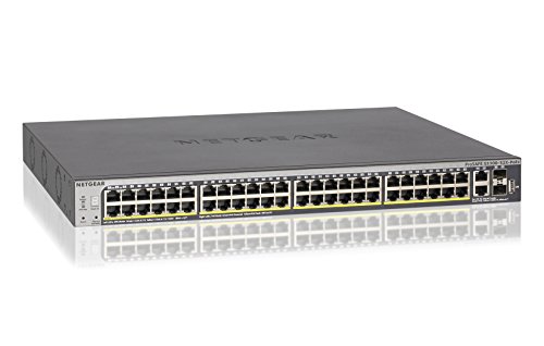 NETGEAR スイッチングハブ ギガ48ポート スマート 10Gアップリンク搭載 L2+ (PoE+x48 390W/10G BASE-Tx2/SFP+x2) GS752TXP
