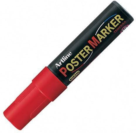 Artline Poster Marker, Chisel, 12mm, Red