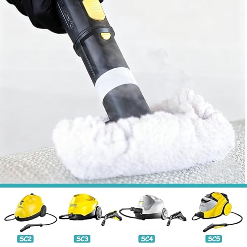 Tbintul 12x Dampfreiniger Mikrofaser Ersatztücher Set, Mikrofasertuch für Handdampfreiniger, Waschmaschinengeeignet