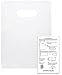 100 Frosted 9x12 Die Cut Handle Bags 2.25 mil with Craft Insert