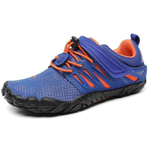 SAGUARO Niña Barefoot Zapatos Niños Antideslizante Zapatillas de Trail Running Minimalistas Zapatillas Deportes Acuáticos Secado Rápido Correr Nadar, Azul 33