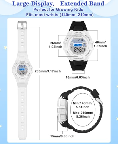 Image of Kids Digital Watch for Boys Girls, Waterproof LED Colorful Lights Sports Watch Suitable for 5-17 Years Old Teenagers (with Gift Box)