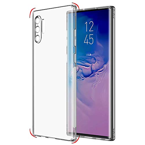 Image of TheGiftKart Back Cover Soft Case for Samsung Note 10 Plus 5G | Best Camera Protection | Inbuilt Dust Plugs & Anti-Slip Grip | Ultra Clear Slim Back Cover Case (Silicone, Transparent)