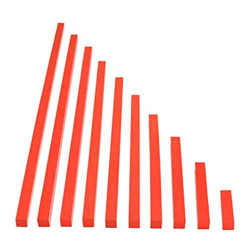 DANNI Montessori Wood Math Learning Toy Red Rods