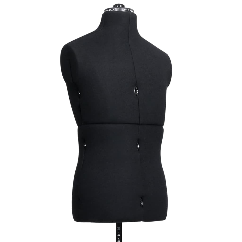 Regulowany manekin krawiecki, męski, czarny, rozmiar od 37 do 45, poliester ABS, modny design, do prezentacji garnituru, korytarza, sypialni, biura, nie gniecie się