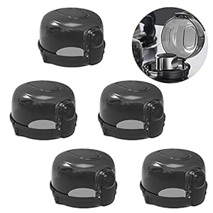 HAO JIE Haojie Children Gas knob Protection Cover, Kitchen Stove knob Cover Five Pieces, Large Universal Design, to…