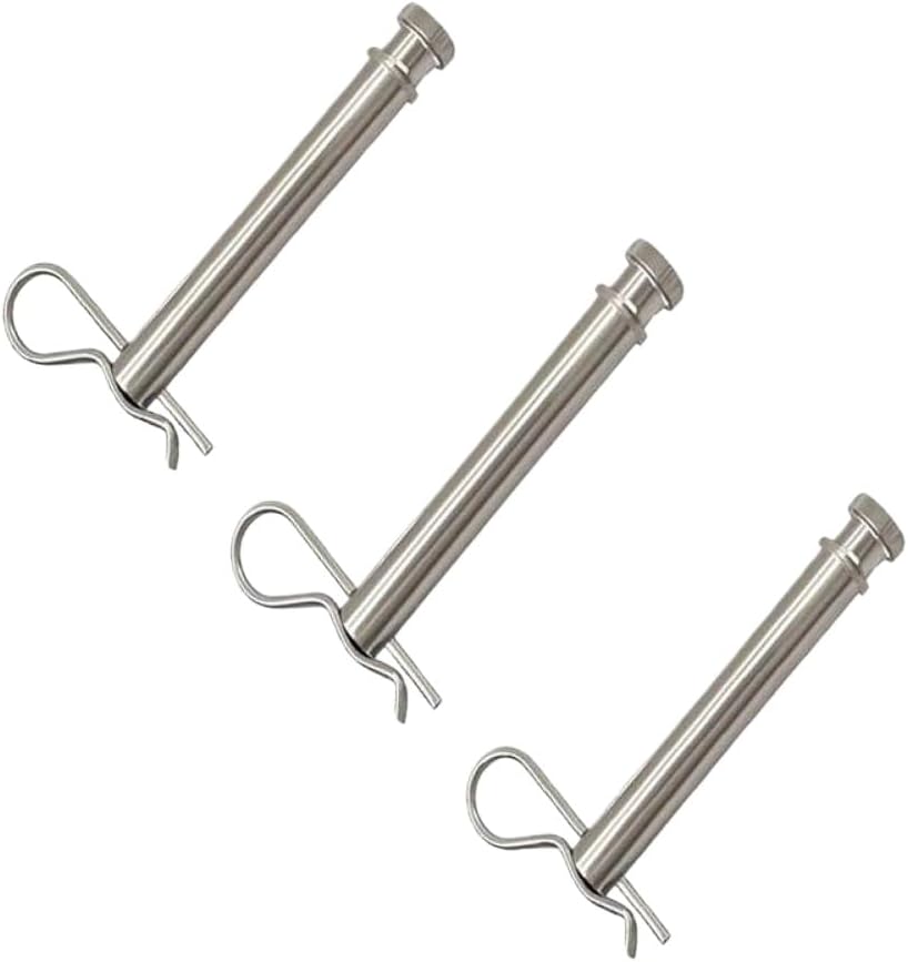 Stainless Steel Hitch Pin and Clip TS35010 Compatible with B W 2 Inch and 2.5 Inch Trailers