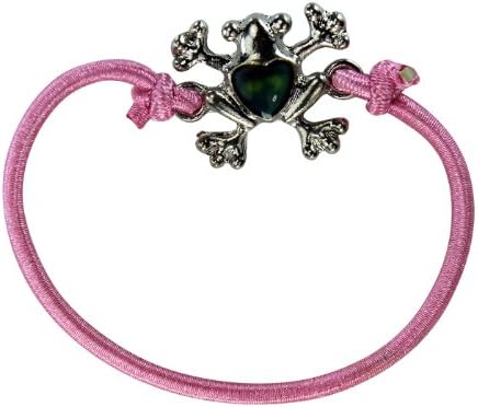 Mood Bracelet Frog Charm Light Pink Bracelet with Color Changing Mood Heart - Fashion Jewelry