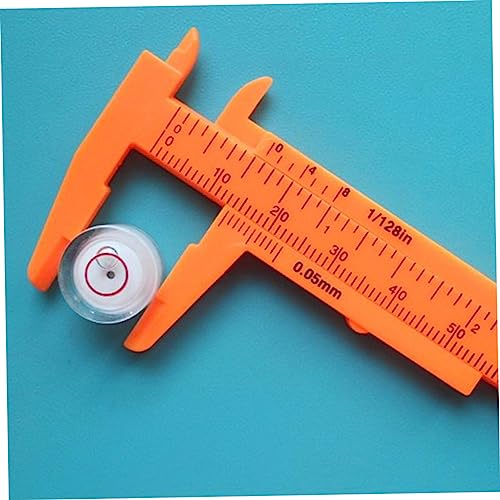 Calibrador Vernier Mini de Plástico Naranja NUOBESTY miniatura 4