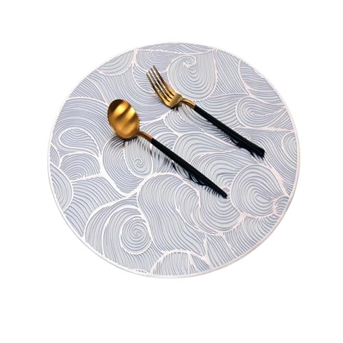 Set de table argenté nuage pour illuminer vos dîners et repas de fête - 2