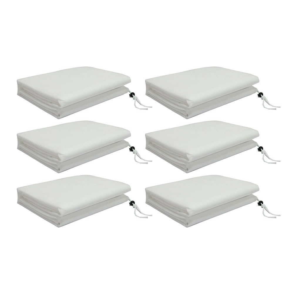 Pianta invernale spessa in tessuto non tessuto per copertura protettiva, coperta antigelo, per piante da esterno, traspirante per scudo isolante, beige, confezione da 6
