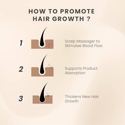 AIMIKE Silikon Kopfhaut Massagebürste Shampoo Bürste, Umweltfreundliche Kopfmassage Bürste für Peeling und Stimuliert das HaarWachstum, Kopfmassage Shampoo Haarbürste [Nass&Trocken],Haferflocken